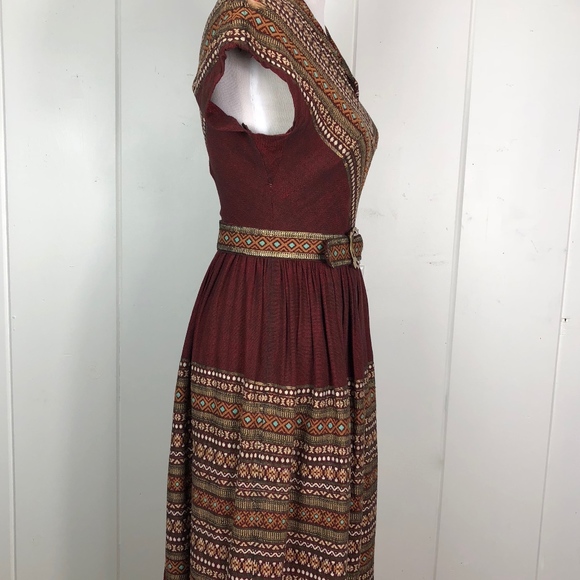 Vintage Embroidered Boho Folk Dress sz: sml - Picture 3 of 8